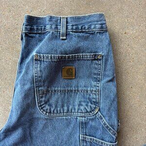 Carhartt Men's Blue and Navy Jeans